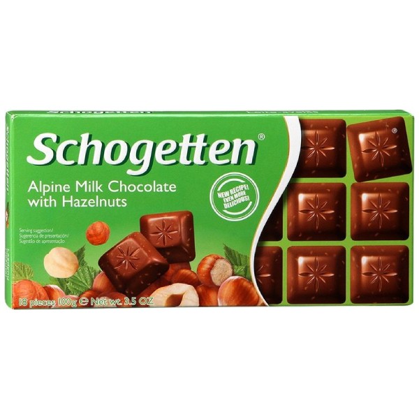 Շոկոլադե սալիկ «Schogetten» պնդուկով 100գ