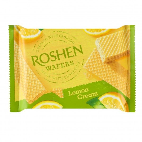 Chocolate wafer "Roshen" with lemon flavor 72g