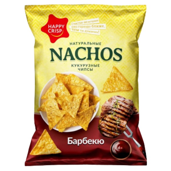 Corn chips "Happy Nachos" with barbecue flavor 75g