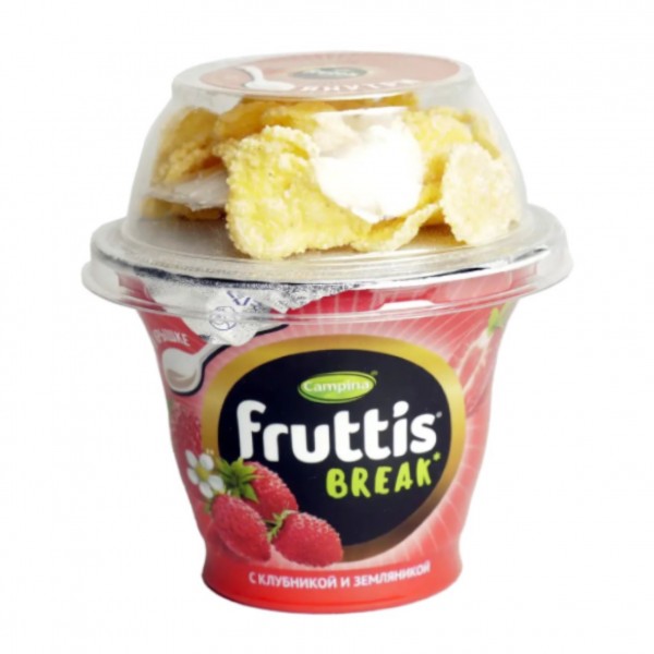 Yogurt "Fruttis" strawberry 2.5% 175g