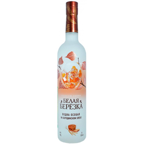 Vodka "Belaya Beryozka" on Borodinsky bread 40% 0.5l