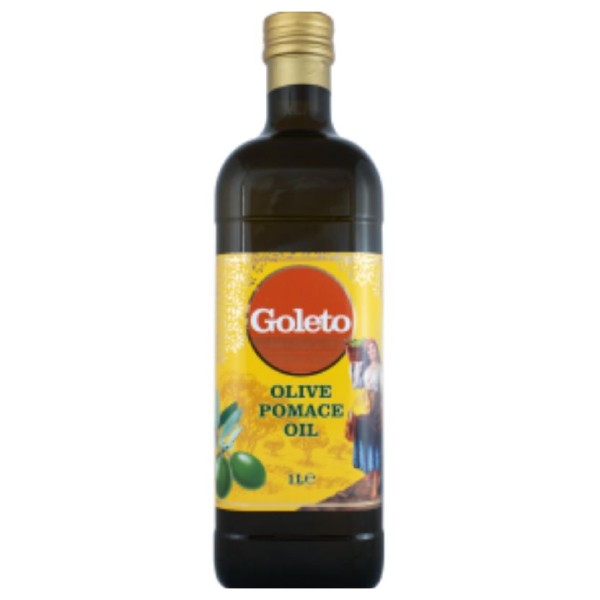 Olive vegetable oil "Goleto" glass container 1l