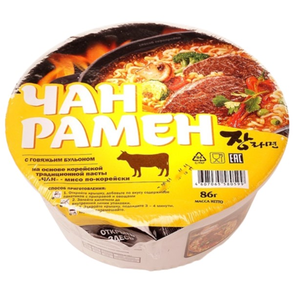Noodles "Doshirak" Chan ramen with beef flavor 86g