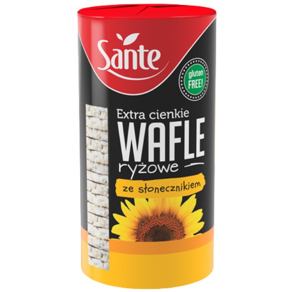 Rice cakes "Sante" with sunflower seeds extra thin 110g