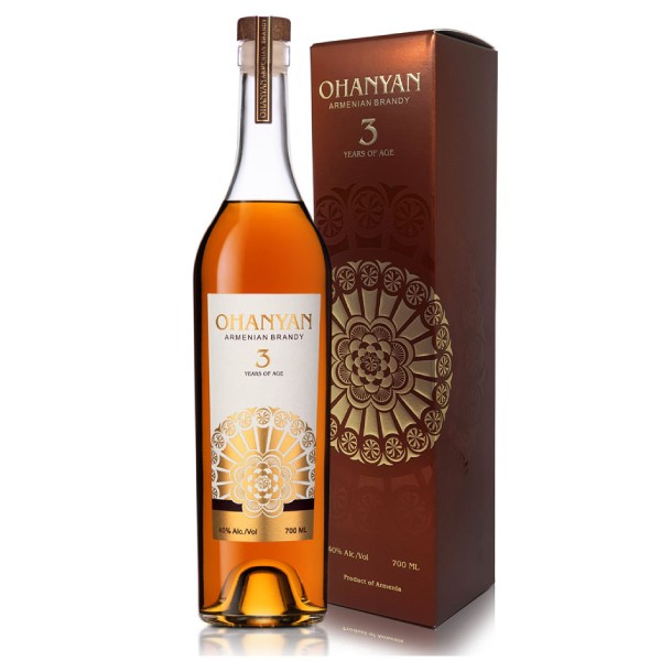 Cognac "Ohanyan" 3 years old 0.5l