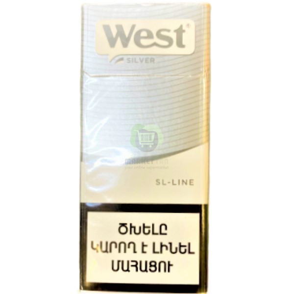 Cigarettes "West" Silver Slims-line 20pcs