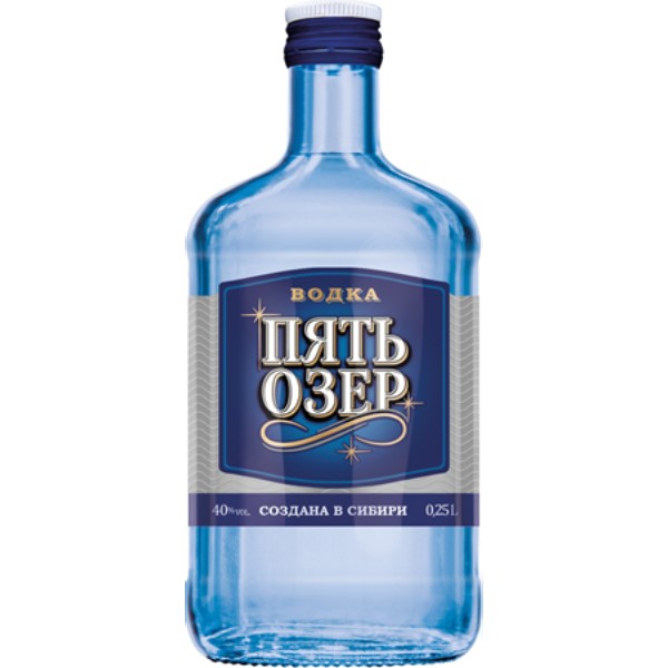 Vodka "Пять Озёр" 0.25l