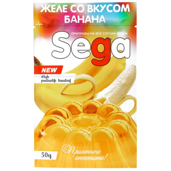 Желе "Sega" со вкусом банана 50г