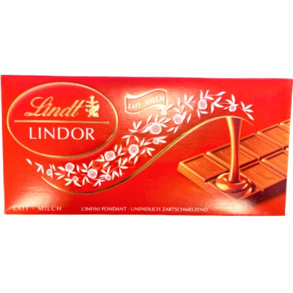 Շոկոլադե սալիկ «Lindt» Լինդոր կաթնային 100գ