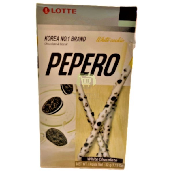 Ծղոտներ «Lotte Pepero Almond» սպիտակ շոկոլադ 36գ