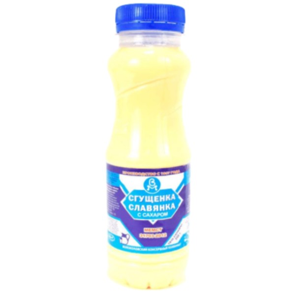 Сгущенное молоко "Славянка" с сахаром 8.5% 500г
