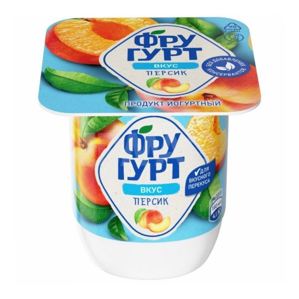 Yogurt "Frugrut" peach 115g