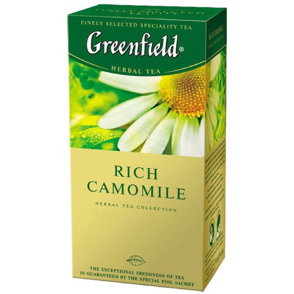 Black tea "Greenfield" chamomile 25 packets