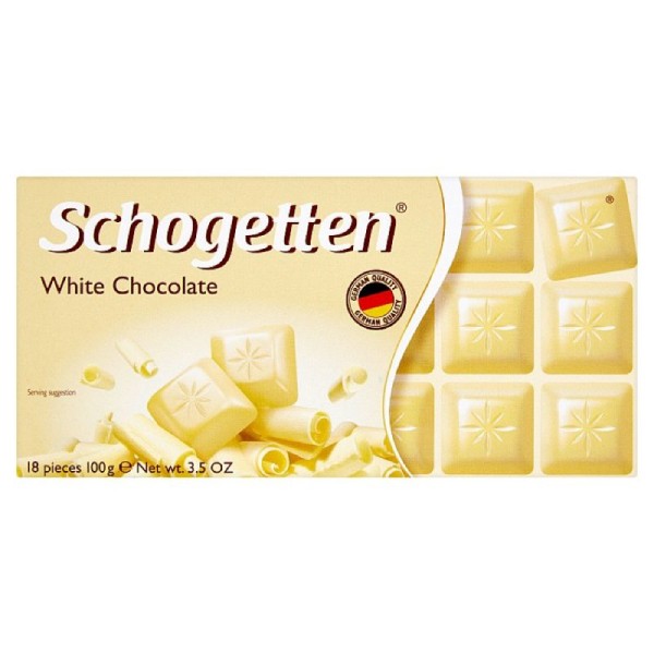 Шоколадная плитка "Schogetten" белый шоколад 100г