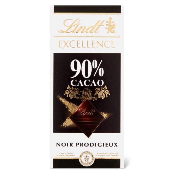 Շոկոլադե սալիկ «Lindt Excellence» դառը շոկոլադ 90% 100գր