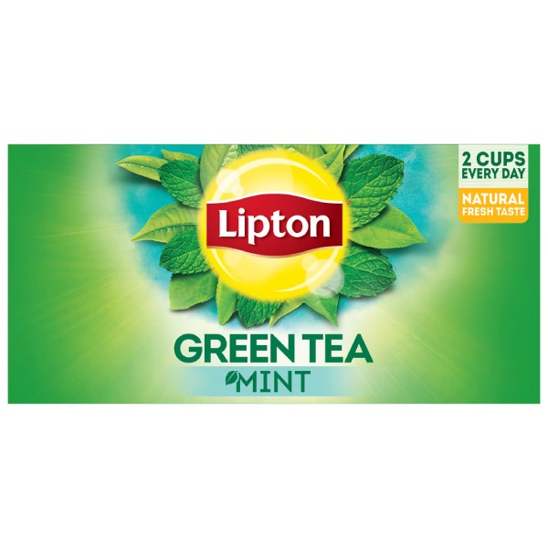 Зеленый чай "Lipton" мятный 25 пакетиков