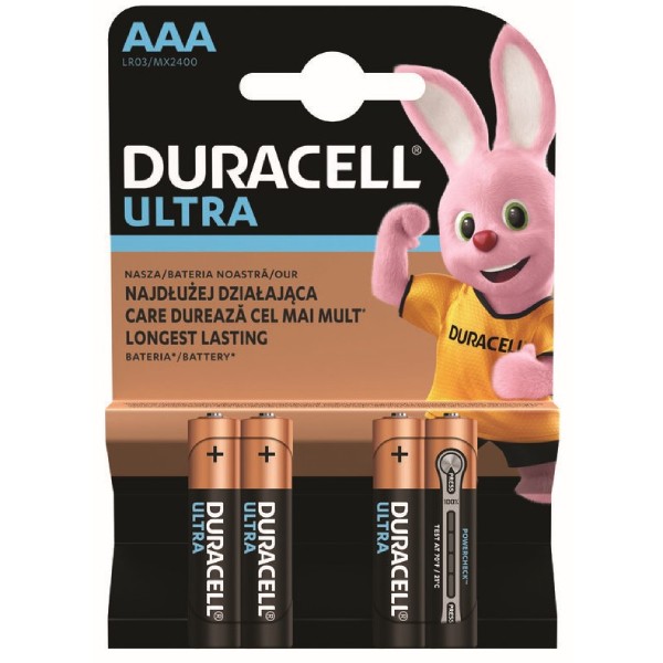 Батарейки "Duracell" дополнительная жизнь ААA 4шт