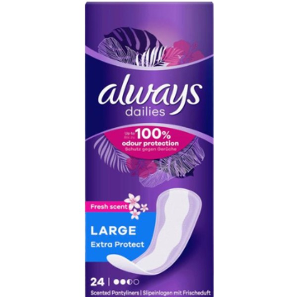 Daily pads "Always" Fresh large 24pcs