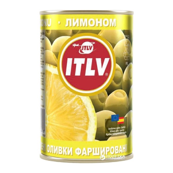 Green olive "ITLV" stuffed with lemon 314ml 300g