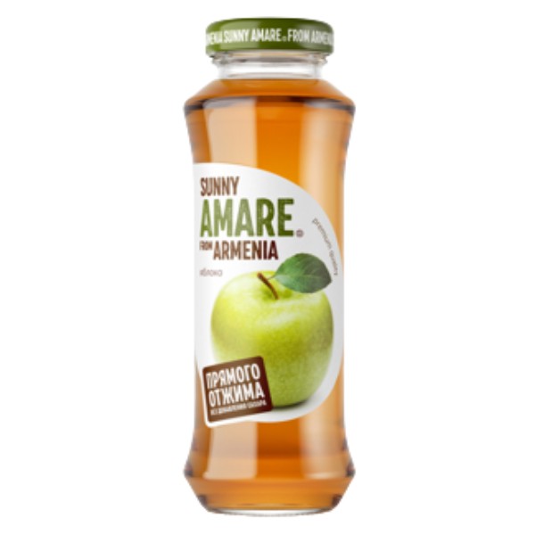 Juice "Amare" apple freshly squeezed g/b 250ml