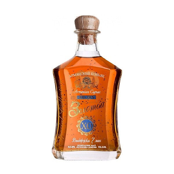 Cognac "Zolotoy" 7 years 40% 0.5l
