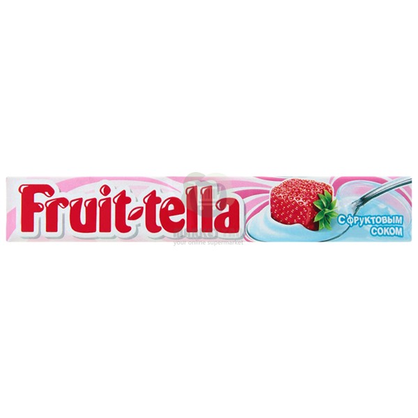 Ирис "Fruit-Tella" со вкусом клубничного йогурта 41 гр