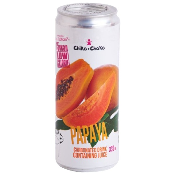 Drink "Chiko-Choko", papaya carbonated non-alcoholic 0.33l