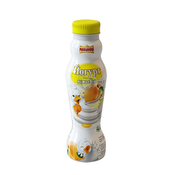 Йогурт питьевой "Марианна" абрикосовый 1,5% 270 гр.