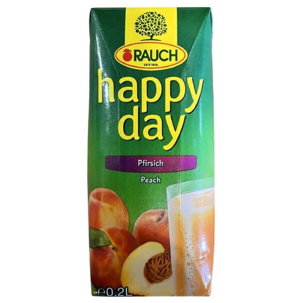 Natural Juice "Happy Day" with peach flavor 0.2l