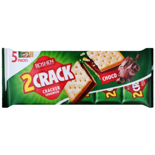 Cracker "Roshen" 2 Crack with chocolate filling 235g