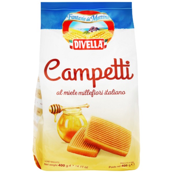 Печенье "Divella" Campetti с медом 400г