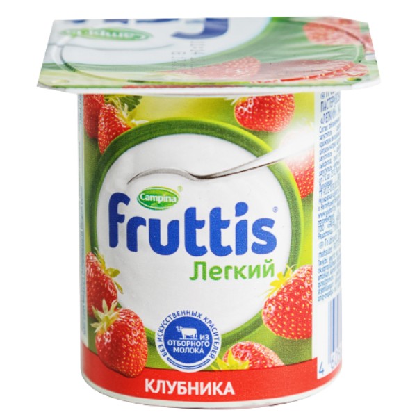 Yoghurt "Fruttis" strawberry 0.1% 110g