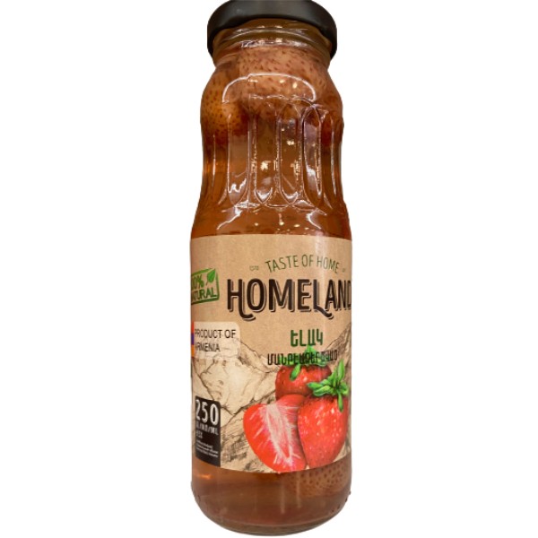 Compote "Homeland" strawberry g/b 250ml