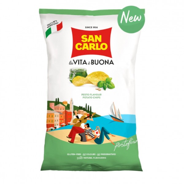 Chips "San Carlo" pesto 150g