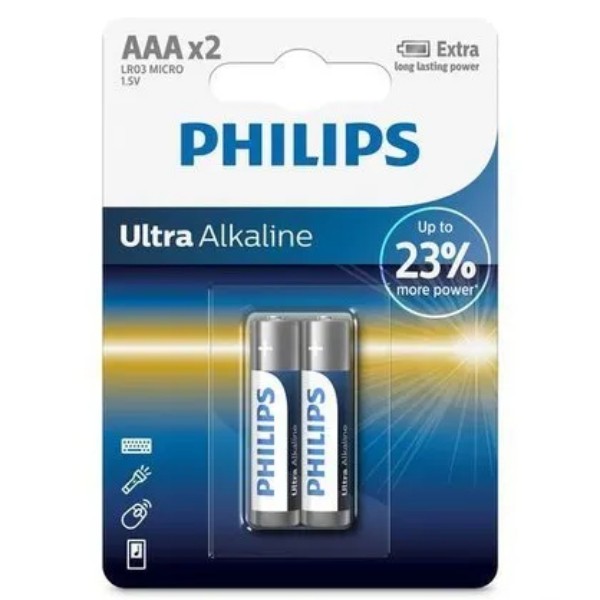 Батарейка "Philips" 2*ААА ультращелочной