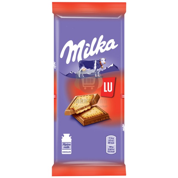 Շոկոլադե սալիկ «Milka» Լու թխվացքաբլիթով 87գր