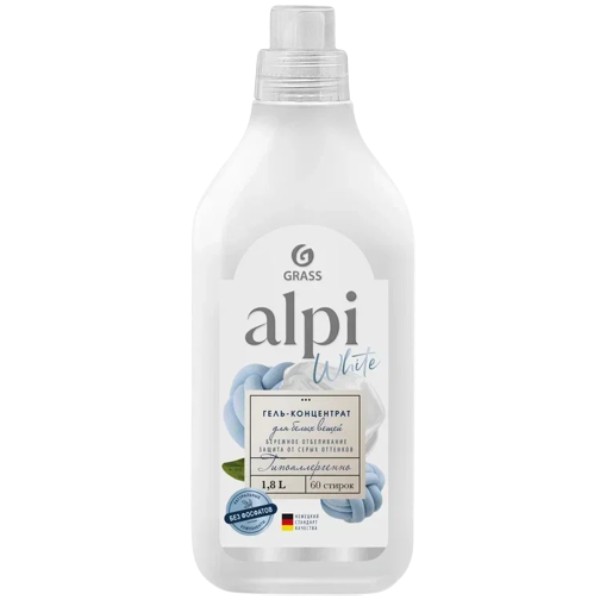 Washing gel "Grass" Alpi White for white laundry concentrate 1.8l
