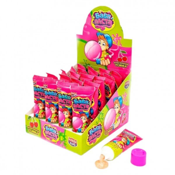 Chewing gum "Bubble Pasta" with cherry flavor 22g