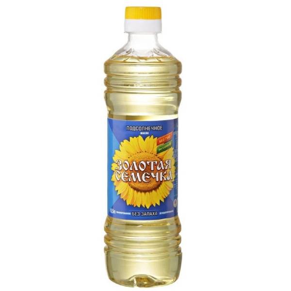 Vegetable oil "Zalataya Semchka" 0.5l