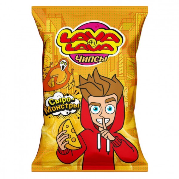 Chips "Lava Lava" with cheese flavor 50g