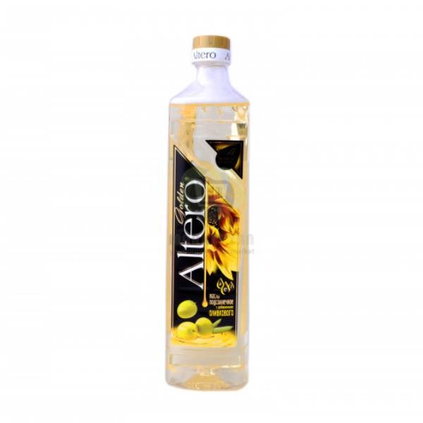 Sunflower oil with the addition of olive oil "Altero" Golden 810 ml.