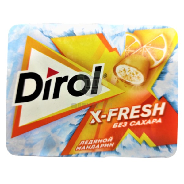 Chewing gum "Dirol" X-Fresh ice tangerine