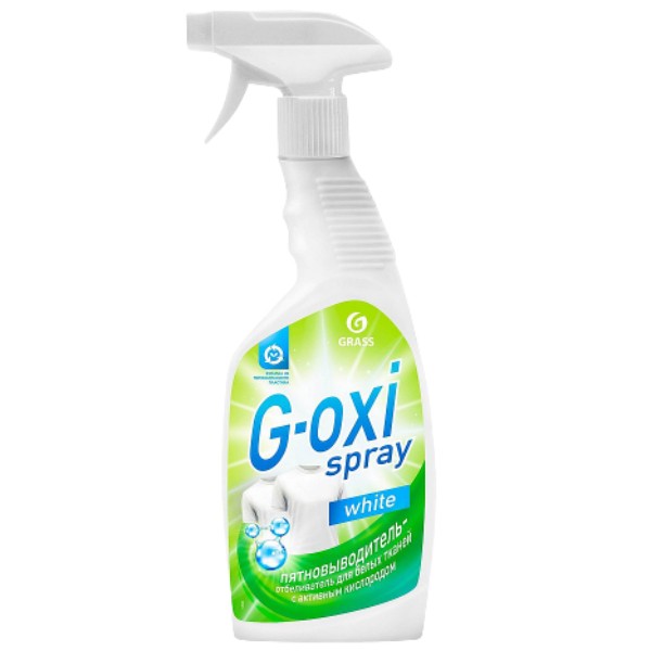 Пятновыводитель-отбеливатель "Grass" G-OXI spray для белых тканей с активным кислородом 600мл