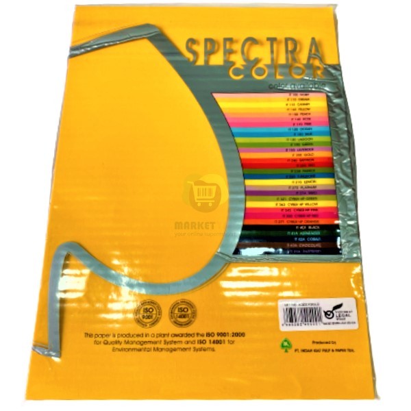 Colored paper "Sinar Spectra" gold office for printer