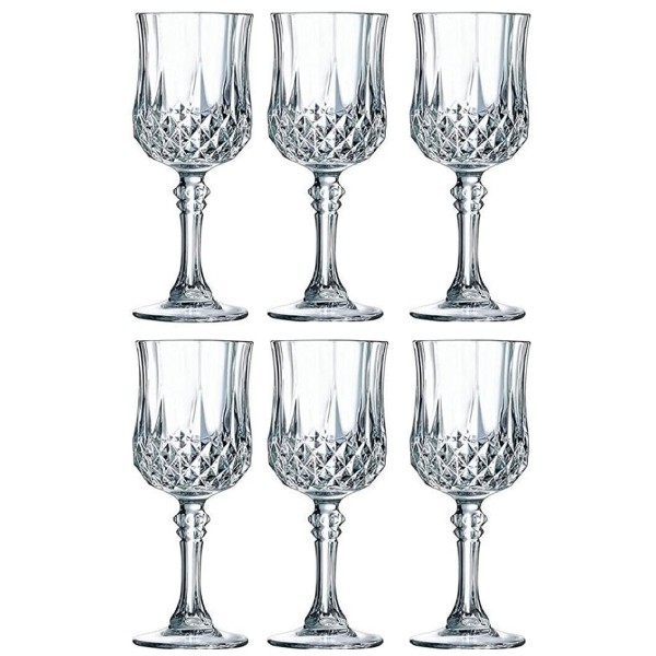 Wine glass "Marketyan" long champ 6*250ml L7550