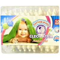 Cotton sticks "Cleopatra" children's antibacterial rectangle 50pcs