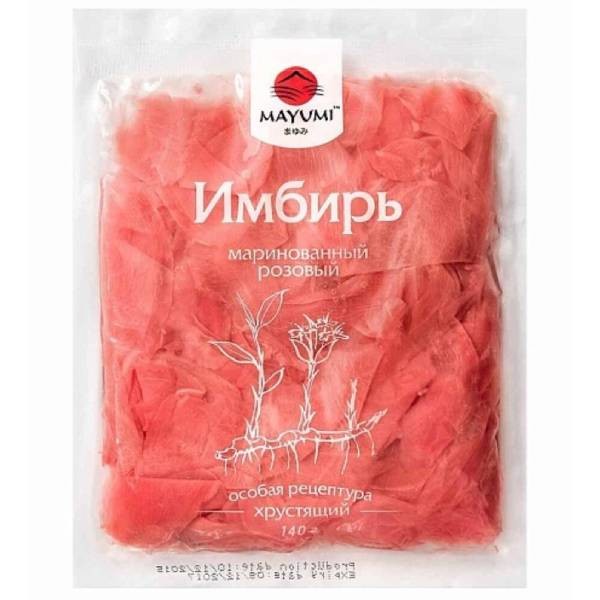 Marinated ginger "Mayumi" pink 140gr