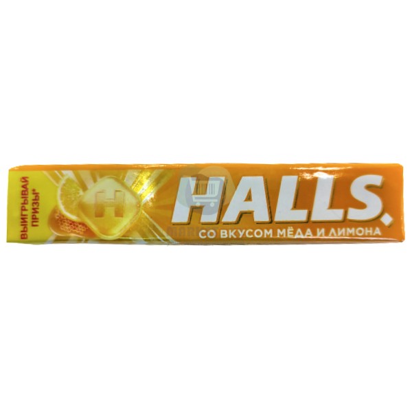 Леденец "Halls" со вкусом мёда и лимона 25гр