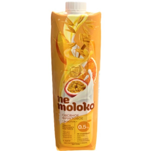 Oatmeal drink "Ne moloko" Exotic fruity 0.5% without lactose 1l