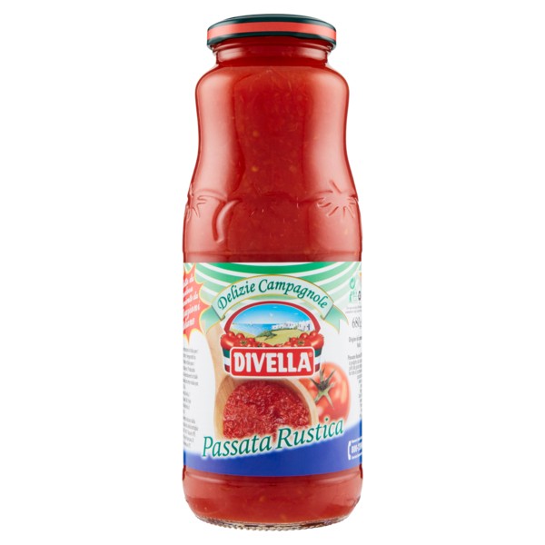 Canned tomato puree "Divella" Passatta Rustica 680g